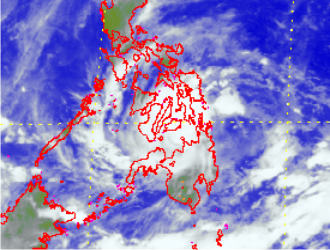 Satellite picture of Tropical Depression: 23 - 25 November