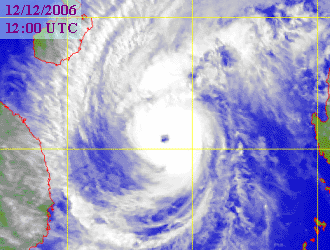 Satellite picture of Typhoon Utor