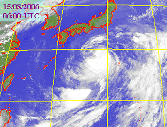 Satellite picture of Severe Tropical Storm Wukong