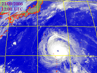 Satellite picture of Typhoon Yagi