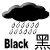 Black Rainstorm Signal Logo