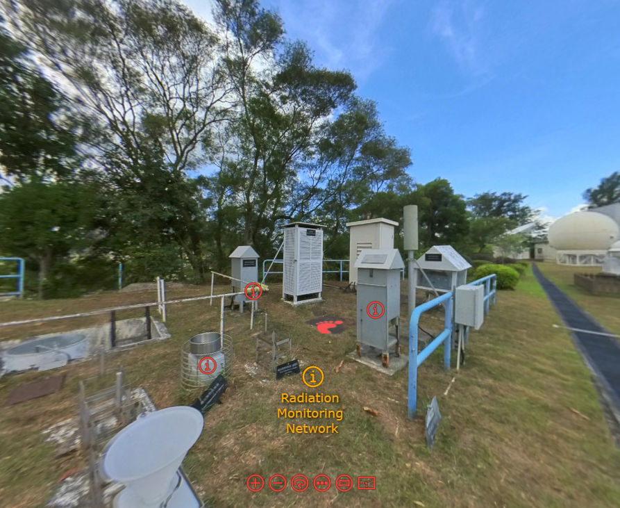 Tour of the radiation monitoring station at King's Park