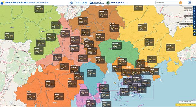 Launching the Weather Website for Greater Bay Area