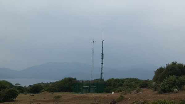 The Observatory's new wind station at Tap Mun.