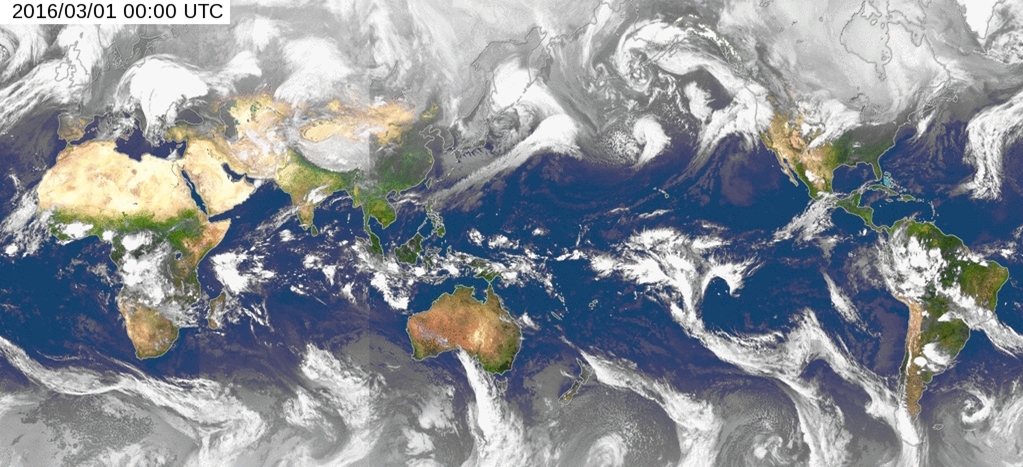 Figure 3 Global mosaic of satellite imagery
