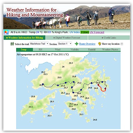 Revamped 'Weather Information for Hiking and Mountaineering' Webpage