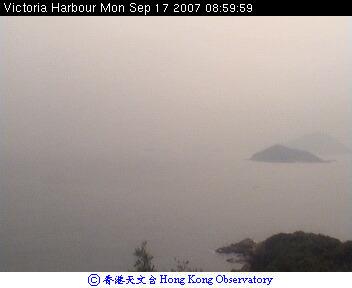 Photo taken at Peng Chau Automatic Weather Station, looking towards the east