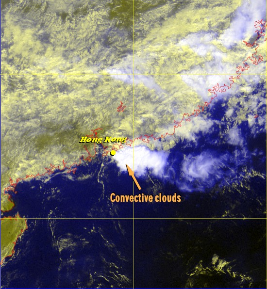 A very localized rainstorm (Image time - 10:32 a.m., 18 October 2002)