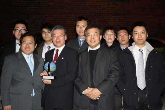 Participants from Hong Kong in the awards ceremony