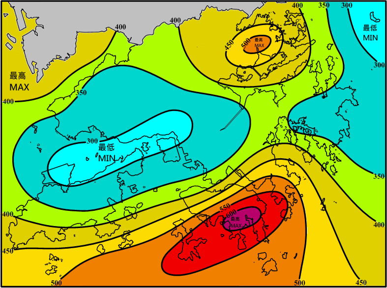 Total rainfall map for 8-12 May 2014