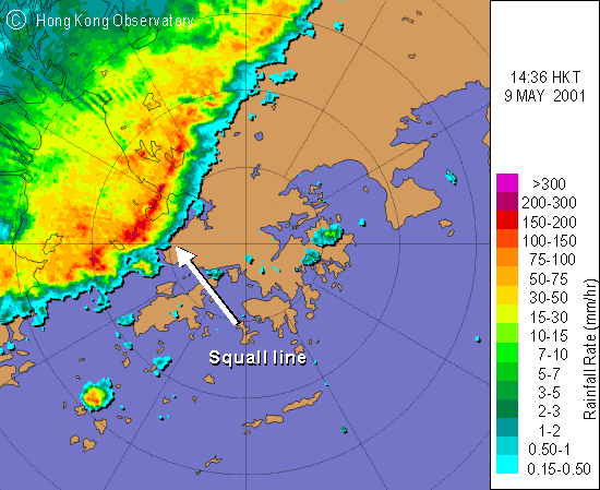 Fig.2	Radar image at 2:36 p.m.