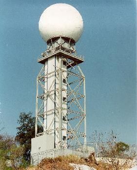 天文台的机场多普勒天气雷达