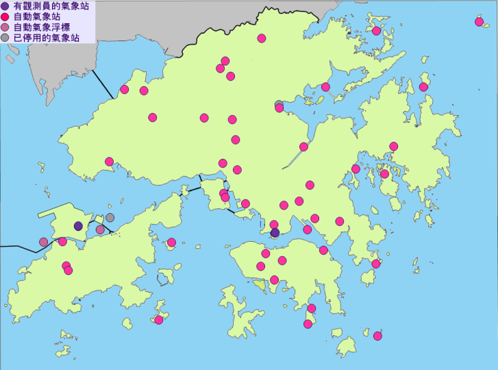 显示气温的气象站