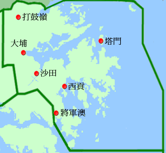 新界東地圖