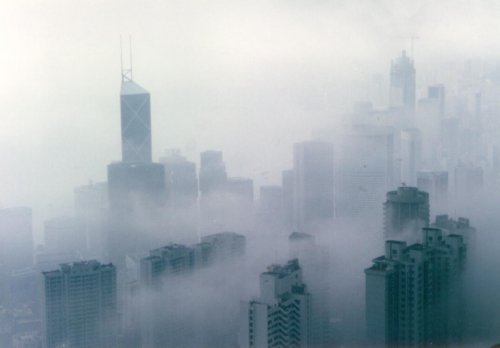 香港霧景