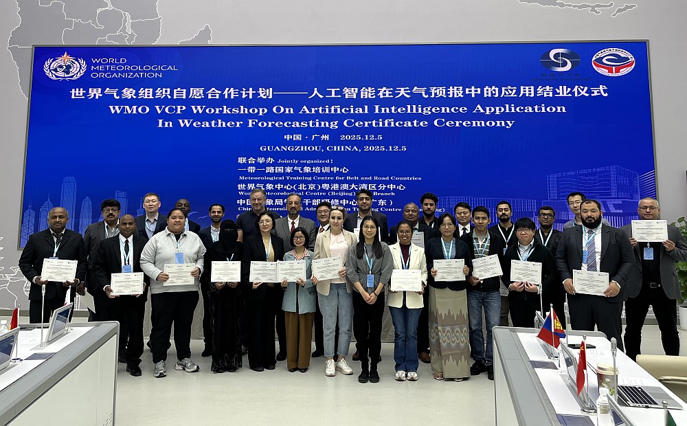 Workshop participants received certificates of completion after the training