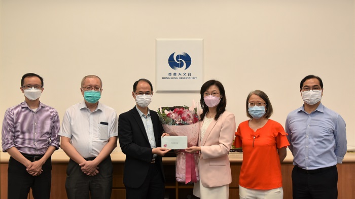 Ms Sandy Song Man-kuen (third from right) was promoted to Assistant Director 