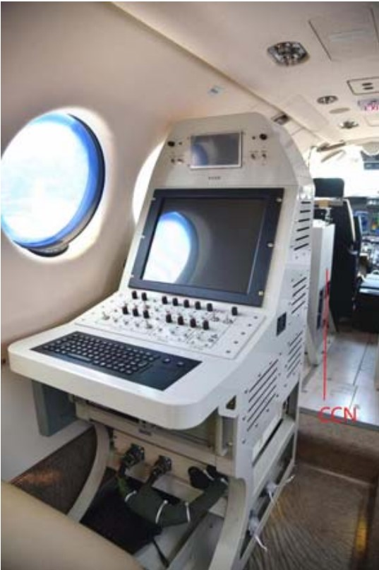 Meteorological computer equipment onboard the King Air 350 aircraft.