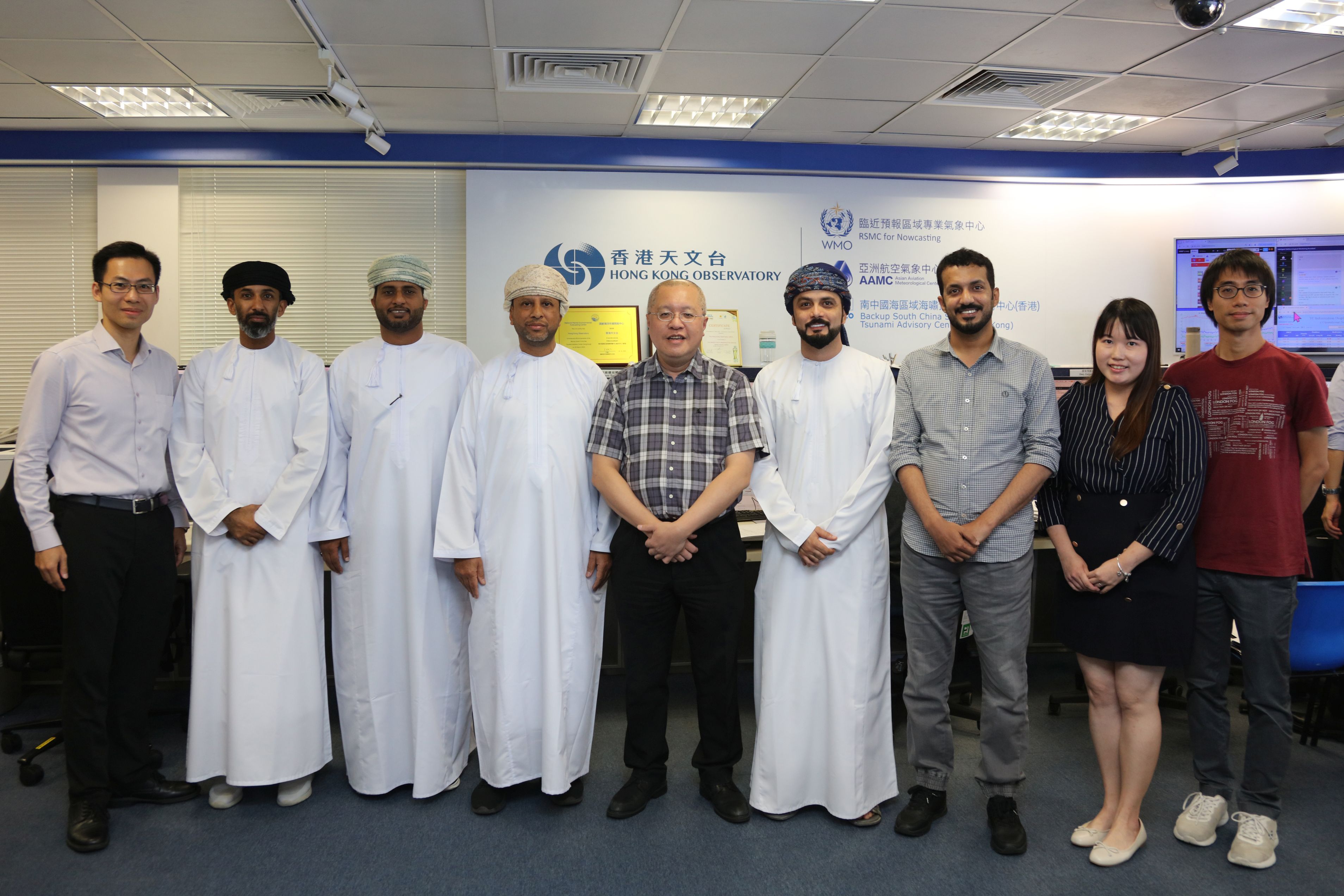 Delegation from Civil Aviation Authority of the Sultanate of Oman visits the Hong Kong Observatory
