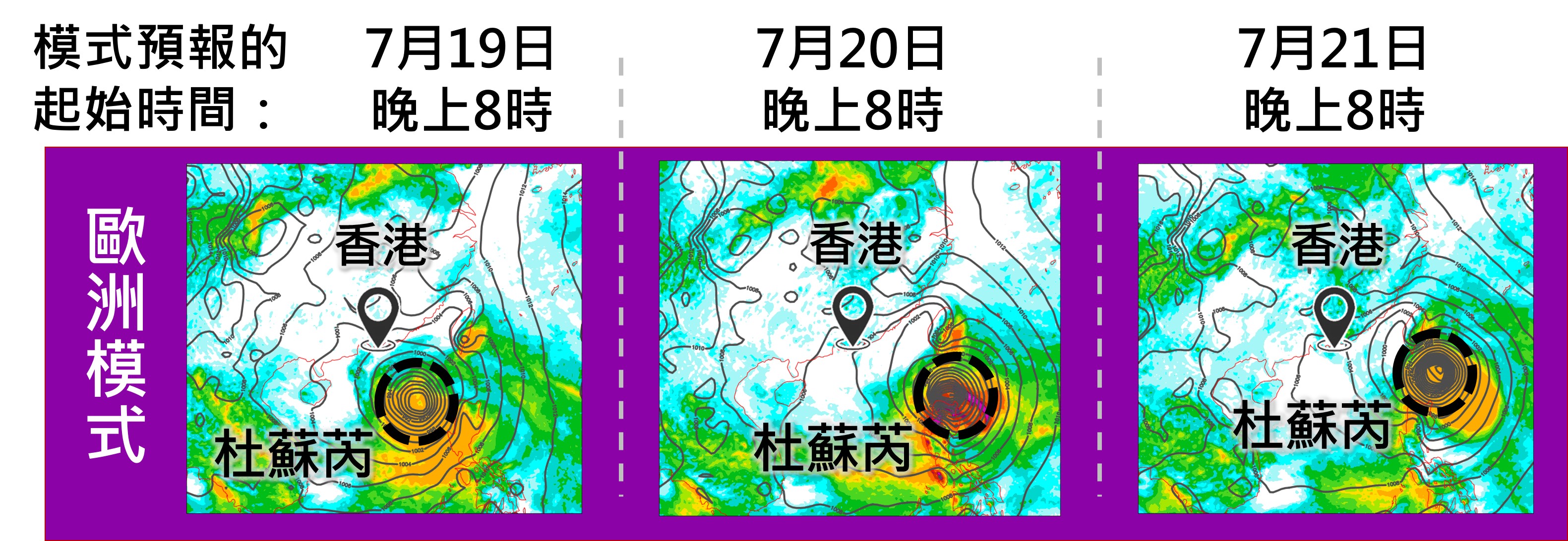 圖 HKO天氣隨筆天氣系統扭計骰——對杜蘇芮