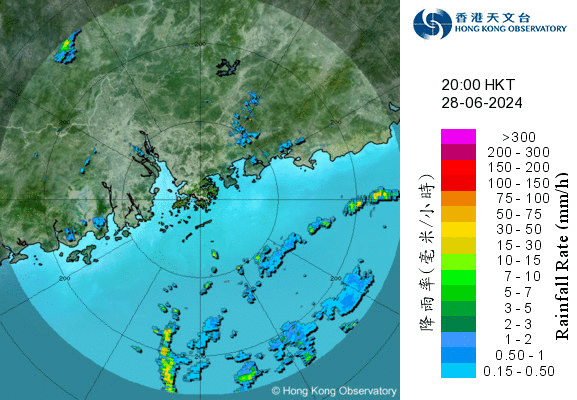 radar image from 28th to 29th June