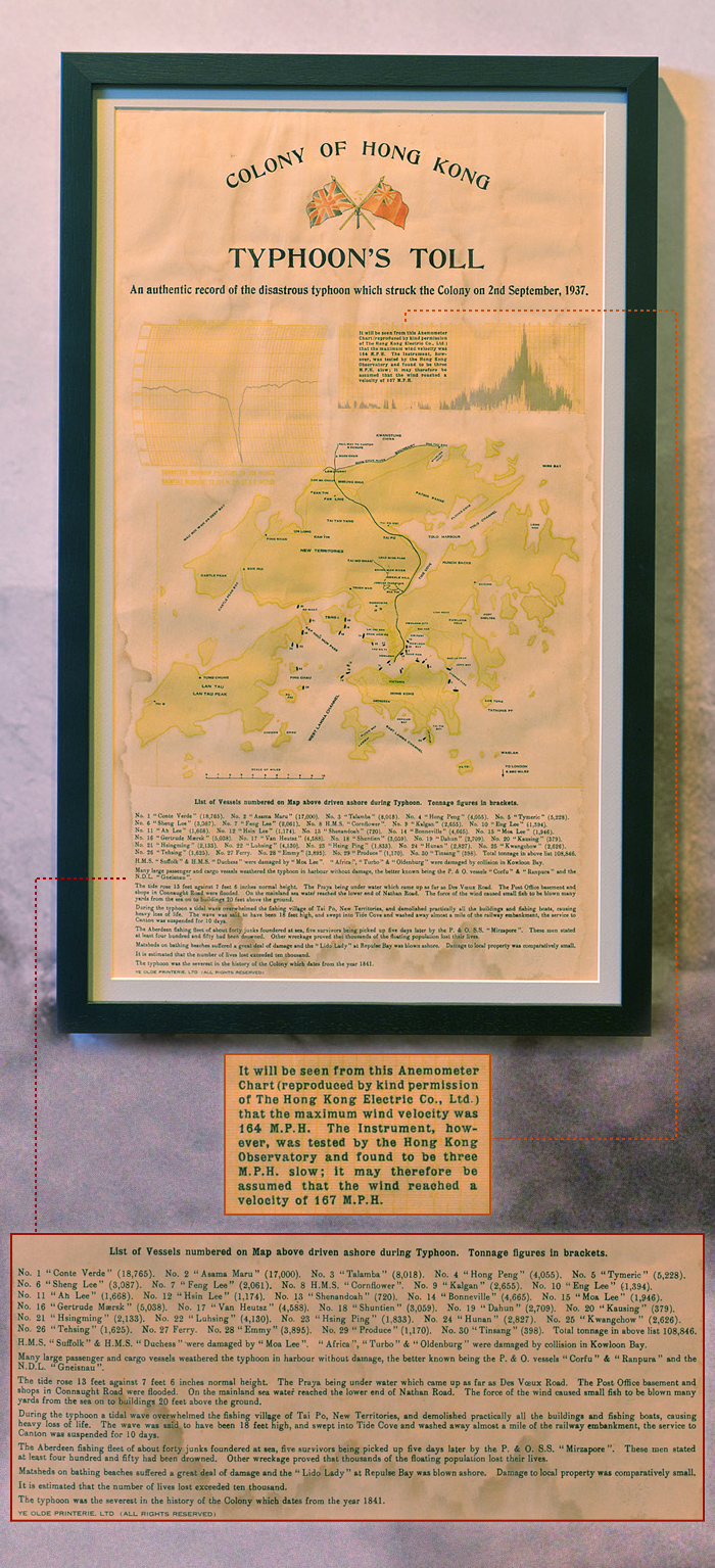 台风吹袭后的记录