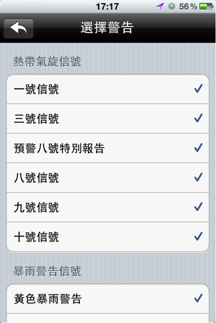 iPhone screen