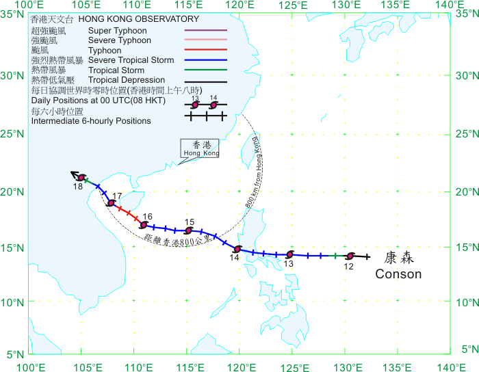 Track of Conson (1002) on 12 - 18 July 2010