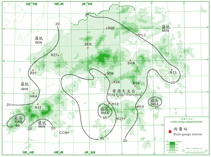 Rainfall distribution on 15 - 16 July 2010