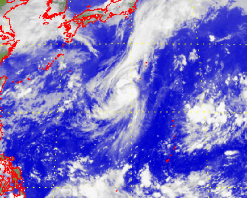颱風薔琵(2105)的衛星圖片