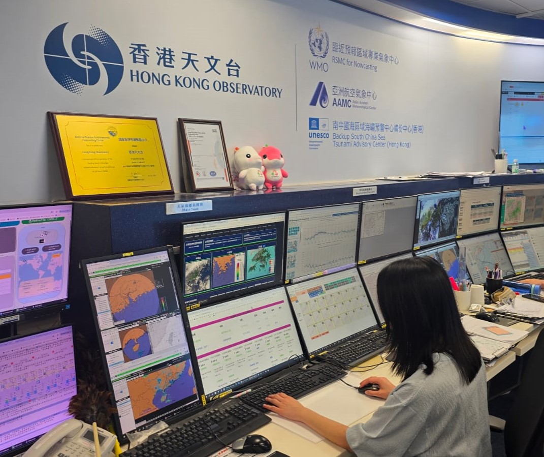 文台預報中心會在十五運會和殘特奧會期間,為各項賽事和相關活動提供全天候的專門氣象服務