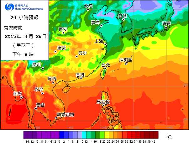 原有的地面预测温度图样本