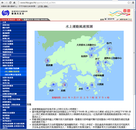 加强版「水上运动风速预测」网页