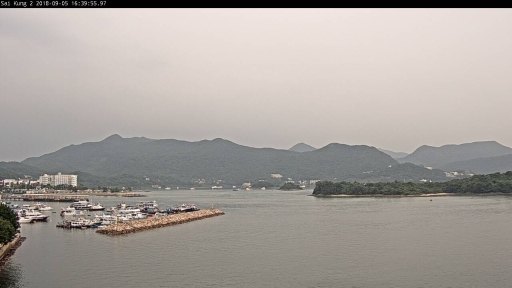 在西貢水警東警署望向東北面拍攝的天氣照片