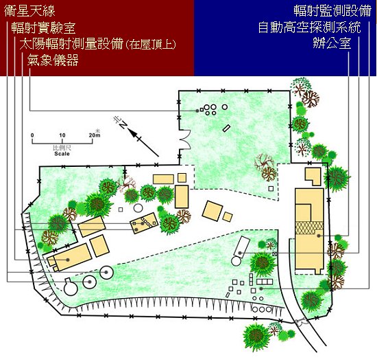 京士柏氣象站平面圖