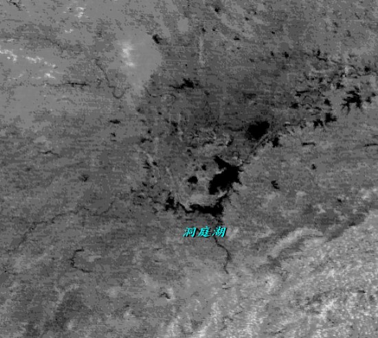 湖南洞庭湖水災 (拍攝時間─2002年5月31日上午11時32分)