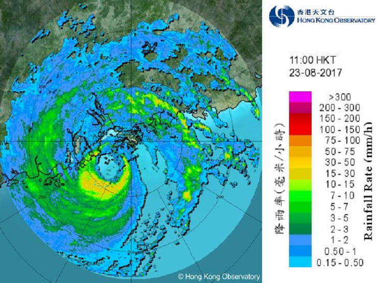 雷达回波实况图图片